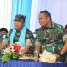 Danrem 042/Gapu Brigjen TNI Heri Purwanto, S.E., M.Sc. (kiri) bersama Dandim 0417/Kerinci Letkol Inf Adi Ediwanto (kanan) menghadiri peringatan Hari Keluarga Nasional (Harganas) ke-32 di Kabupaten Kerinci, Kamis (31/7/2025). (Dok. Penrem 042/Gapu)