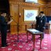 Wagub  Abdullah Sani mengambil sumpah Arif Budiman sebagai Sekretaris DPRD Provinsi Jambi di ruang kerja Wagub, Kantor Gubernur Jambi, Selasa (26/8/2025).(Dok.Stepanus) 