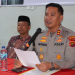 Kapolres Sarolangun AKBP Wendi Oktariansyah memberikan keterangan pers terkait upaya pencegahan dan penanganan kasus perundungan (bullying) di sekolah, Sabtu (9/8/2025).(Dok.Humas)