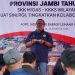 Kepala Departemen Formalitas dan Komunikasi SKK Migas Sumbagsel, Syaefi Syafri, saat menyampaikan penjelasan terkait aturan pengelolaan sumur minyak rakyat di Jambi, Selasa (26/8/2025). (Dok.Daus)