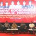 Danrem 042/Gapu Brigjen TNI Heri Purwanto bersama Gubernur Jambi Al Haris dan jajaran Forkopimda Provinsi Jambi dalam Rapat Koordinasi di Swiss-Belhotel Jambi, Kamis (14/8/2025). (Dok.Nahar)