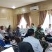 Suasana rapat mediasi antara PT Kaswari Unggul dan masyarakat Desa Rantau Karya terkait sengketa lahan seluas 96,5 hektar di Kantor Setda Tanjung Jabung Timur, Rabu (20/8/2025). (Dok. Nahar)