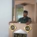 Komandan Kodim 0416/Bute Letkol Inf Dedy Pungky Irawanto memberikan sambutan saat meresmikan TPA Nur Rahman di lingkungan Makodim 0416/Bute, Bungo, Rabu (20/8/2025). (Dok. Humas)