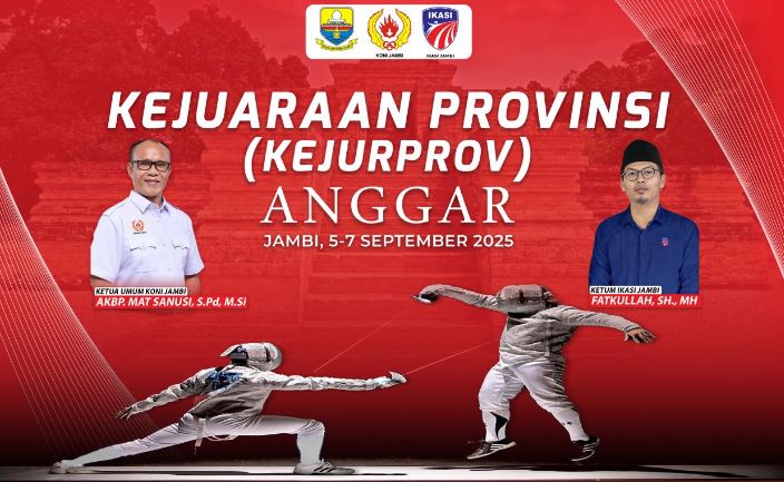 Banner Ketua Umum KONI Jambi AKBP (Purn) Mat Sanusi dan Ketua Umum IKASI Jambi Fatkullah (Dok. IKASI)
