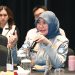 Plt. Dirut Jasa Raharja, Dewi Aryani Suzana, menyampaikan sambutan pada FGD Keselamatan Perlintasan Sebidang Kereta Api di Kantor Pusat Jasa Raharja, Jakarta (27/8/2025). (Dok.Humas)