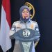 Plt. Direktur Utama Jasa Raharja Dewi Aryani Suzana menyampaikan sambutan pada penandatanganan Perjanjian Kerja Sama dengan Korlantas Polri di Jakarta, Selasa (9/9/2025). (Dok. Humas JR)
