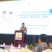 Sekda Provinsi Jambi, Dr. Sudirman, saat memberikan sambutan pada pelantikan Pengurus Kadin Jambi masa bakti 2024–2029 di BW Luxury Hotel, Rabu (17/9/2025). (Dok. Stepanus)