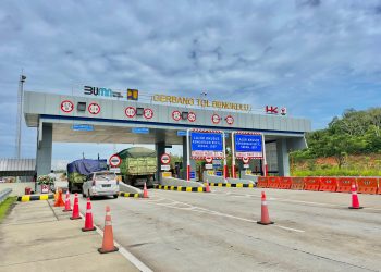 Gerbang Tol Bengkulu, salah satu ruas Jalan Tol Trans Sumatra (JTTS) yang dikelola PT Hutama Karya. (Dok. HK)
