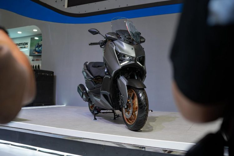 Tampilan Yamaha XMAX Connected TechMAX 2025 resmi diluncurkan di ajang Indonesia Motorcycle Show (IMOS). (Dok. Yamaha Jambi)