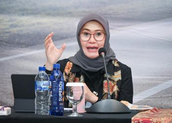 Plt Dirut Jasa Raharja Dewi Aryani Suzana pada Kongres PERSI XXI 2025 di ICE BSD City, Tangerang, Jumat (26/9/2025). (Dok. Humas JR Jambi)