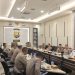 Kapolda Bengkulu Irjen Pol. Mardiyono bersama pejabat utama mengikuti Dialog Strategis Nasional Transformasi Polri secara daring di Mapolda Bengkulu, Senin (29/9/2025). (Dok. humas)