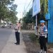 Personel Polda Bengkulu saat melaksanakan tugas pengaturan lalu lintas dalam kegiatan Commender Wish, Selasa (30/9/2025). (Dok. Yola)