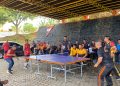 Satuan Brimob Polda Bengkulu menggelar pertandingan tenis meja antar satker Polda Bengkulu, Selasa (21/10/2025). (Dok.yola)