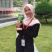 Aurellia Yasmin Nizara, siswi MAN 2 Kota Jambi, menunjukkan produk inovasinya sebelum berangkat ke Jakarta untuk mengikuti ajang AHM Best Student (AHMBS) 2025.