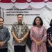 Ketua DPRD Kota Jambi Kemas Faried Alfarelly (kedua kiri) dan Wakil Ketua Komisi I Zayadi (kiri) bersama Direktur Pengelolaan Kekayaan Negara DJKN Kemenkeu Dr. Purnama Tioria Sianturi (kedua kanan) dan pejabat DJKN usai pertemuan di Jakarta, Jumat (24/10/2025). (Dok. Humas)