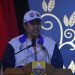 Kepala Dinas Pemuda dan Olahraga Provinsi Jambi Novriadi menyampaikan sambutan saat pelepasan kontingen Pekan Olahraga Pelajar Nasional (POPNAS) XVII Tahun 2025 di Auditorium Rumah Dinas Gubernur Jambi, Kamis (30/10/2025). (Dok. Daus)