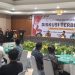 Peserta mengikuti diskusi terbuka yang digelar PT Energi Swa Dinamika Muda di Grage Hotel Horizon Bengkulu. Acara membahas potensi dan masa depan pertambangan emas di Kabupaten Seluma. (Dok. Yola)