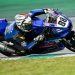 Pembalap Yamaha Racing Indonesia melesat di tikungan Sirkuit Sepang, Malaysia, saat mengikuti seri ke-5 Asia Road Racing Championship (ARRC) 2025. (Dok. Yamaha Jambi)