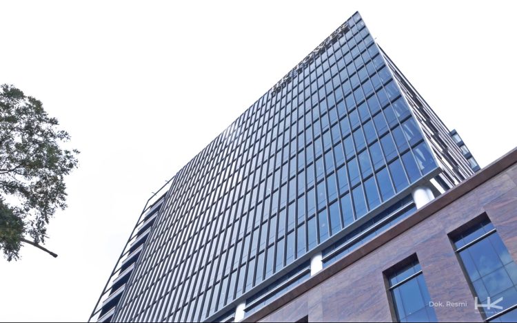 Tampak gedung kantor pusat PT Hutama Karya (Persero) di Jakarta. (Dok. Humas HK)