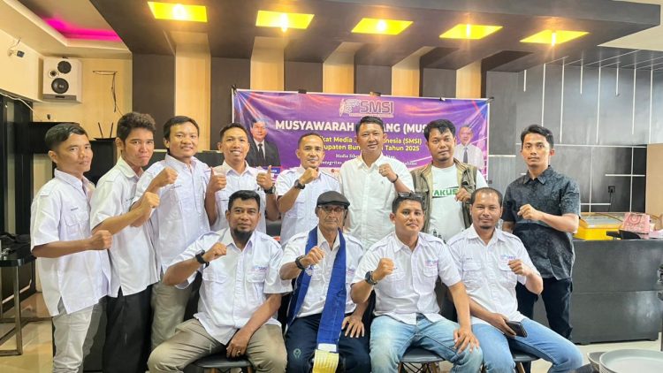 Jajaran pengurus dan anggota SMSI Kabupaten Bungo usai Musyawarah Cabang (Muscab) tahun 2025. (Dok. SMSI)