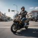 Ilsutarsi Seorang pengendara motor melintas di persimpangan jalan di kawasan Jambi. (Dok. Sinsen)