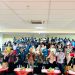 Para narasumber dan peserta kuliah umum “Memperkuat Sinergi dan Kolaborasi dalam Mendukung Target Pencapaian Hulu Migas” berfoto bersama di Aula UIN Sulthan Thaha Saifuddin Jambi, Kamis (16/10/2025). (Dok. Daus)
