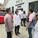 Kanit A Subdit Ekonomi Ditintelkam Polda Jambi Kompol Asih Fahmayani (berkerudung hitam) bersama tim gabungan BPOM, Dinas Kesehatan, dan BGN Provinsi Jambi saat melakukan pengecekan kelayakan Dapur SPPG Polda Jambi, Senin (27/10/2025). (Dok, Nahar)