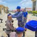 Direktur Polairud Polda Jambi, Kombes Pol Agus Tri Waluyo, menyematkan baret kepada personel baru dalam Upacara Pembaretan di Mako Ditpolairud Polda Jambi, Selasa (29/10/2025). (Foto: Nahar)