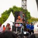 Kapolri Jenderal Listyo Sigit Prabowo, memberikan sambutan di acara Apel Akbar Kebangsaan Buruh Indonesia di Lapangan Botanical Jababeka, Bekasi, Rabu (15/10/2025). (dok. Humas)