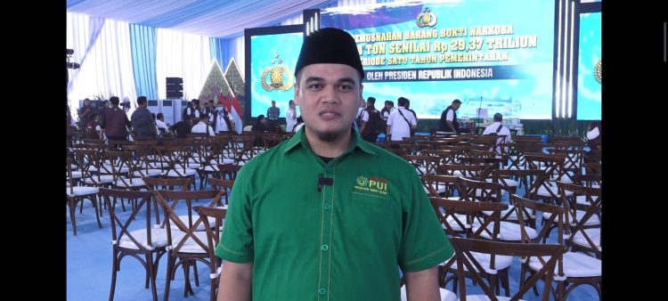 Ketua Umum Pemuda Persatuan Umat Islam (PUI) Raizal Arifin saat memberikan keterangan. (Dok.Yola)
