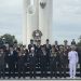 Kapolda Bengkulu mengikuti upacara ziarah nasional dalam rangka peringatan Hari Pahlawan Nasional di Makam Pahlawan Balai Buntar, Senin (10/11/2025). (Dok.yl)