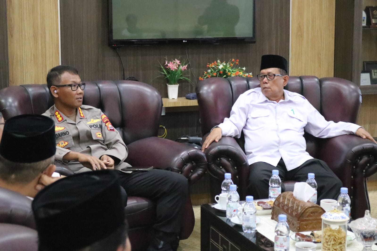 Kapolresta Bengkulu Kombes Pol Sudarno, S.Sos., M.H., berkunjung ke kampus Universitas Islam Negeri Fatmawati Sukarno Bengkulu, Senin (3/11/2025). (Dok.yola)