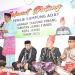 Ketua Lembaga Adat Melayu (LAM) Kota Jambi, Datuk Aswan Hidayat Usman, memberikan sambutan saat kegiatan penilaian Lomba Kampung Adat Melayu 2025 di Kelurahan Tanjung Pinang, Kecamatan Jambi Timur, Sabtu (15/11/2025). (Dok. Stepanus)