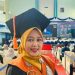 Dekan FEBI UIN STS Jambi, Dr. Rafidah, usai penetapannya sebagai Bendahara Umum AFEBIS periode 2025–2027 pada Kongres AFEBIS 2025 di Jambi. (Dok. Stepanus)