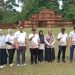 Para wali kota peserta Muskomwil II APEKSI Regional Sumbagsel berfoto bersama di Kawasan Percandian Muaro Jambi saat melakukan visitasi lapangan di Kota Jambi. (Dok. Stepanus)