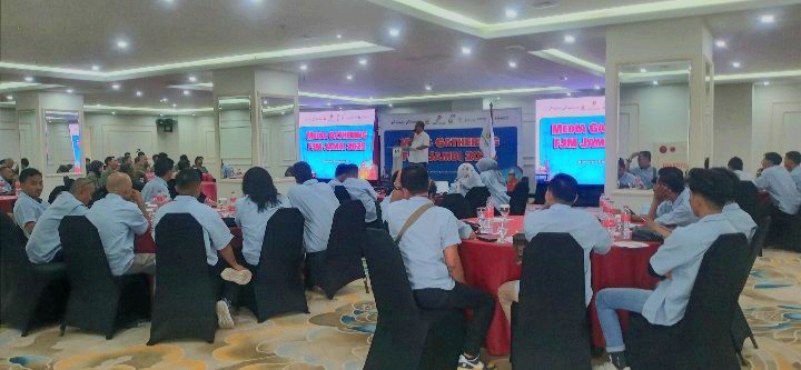 Suasana Media Gathering FJM Jambi 2025 yang digelar SKK Migas Sumbagsel dan KKKS Wilayah Jambi di Bandar Lampung, Selasa (11/11/2025). (Dok. nahar)