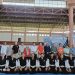 Para pengurus olahraga dan peserta Kejurprov Kempo Perkemi Jambi berfoto bersama usai pembukaan kejuaraan di Kota Jambi, Rabu (27/11/2025). (Dok.Stepanus)