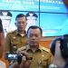 Gubernur Jambi Al Haris memberikan keterangan kepada media usai membuka Rakortek Kominfo Provinsi Jambi Tahun 2025 di Auditorium Rumah Dinas Gubernur Jambi, Senin (3/11/2025). (Dok. Stepanus)