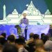 Ketua Dewan Komisioner OJK Mahendra Siregar menyampaikan sambutan pembukaan Indonesia Islamic Finance Summit (IIFS) 2025 di Surabaya, Senin (3/11/2025). (Dok. Humas OJK)