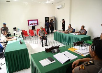 Suasana sidang Komisi Kode Etik Polri terhadap Bripda Waldi di Ruang Sidang Polda Jambi, Jumat (7/11/2025). (Dok. Humas Polda jambi)