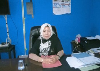 Kepala BKD-SDM Kaur, Sastriana saat memberikan keteragan kepada awak media di ruang kerjanya, Jumat (14/11/2025) lalu, (dok. Supratman)
