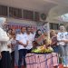 Romi Harianto poto bersama pengurus DPW PSI Jambi usai memotong tumpeng sebagai simbol rasa syukur atas usia ke-11 partai. (Dok. Stepanus)