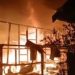 Bangunan di kawasan Bagan Pete, Kota Jambi, terbakar hebat pada Kamis (20/11/2025) malam (Dok, Nahar)