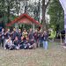 Kontingen Jambi berfoto bersama usai mengikuti Kompetisi Tenaga Kerja Konstruksi (KTKK) Sumbagsel 2025 di Palembang, yang sukses membawa pulang dua prestasi melalui kategori Rumah Mini dan Building Information Modeling (BIM). (Dok. Stepanus)