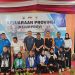 Para atlet putri dan jajaran pengurus PABBSI Jambi berfoto bersama usai pembukaan Kejuaraan Provinsi Angkat Besi 2025 di Gedung PABBSI Kota Baru, Jambi. (Dok. Daus)