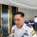 Kepala BPTD Kelas II Jambi, Dr. Benny Nurdin Yusuf, memberikan keterangan usai Rapat Koordinasi Teknis Perhubungan Darat Tahun 2025 di Jambi, Rabu (26/11/2025). (Dok. Daus)