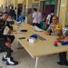 Personel Polisi Militer, Kepolisian, dan TNI AD berbincang saat mendukung pelaksanaan Operasi Zebra 2025 di Jambi. (Dok. Nahar)
