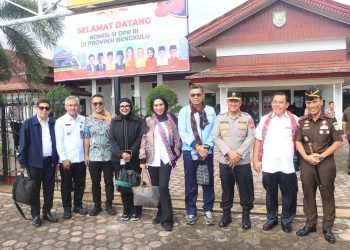 Polda Bengkulu menerima kunjungan kerja reses Komisi III DPR RI dalam rangka Masa Persidangan II Tahun Sidang 2025–2026, Kamis (11/12/2025). (Dok.yola)