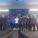 Para atlet dan panitia Kejurprov Biliar 2025 berfoto bersama seusai penutupan pertandingan di Black Hawk Biliar dan Café, Jelutung, Kota Jambi. (Dok. Daus)