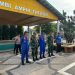 Dirpolairud Polda Jambi bersama jajaran TNI dan personel gabungan mengikuti apel kesiapan Karya Bakti dalam rangka Hari Juang TNI AD 2025 di kawasan Jambi Amphi Theater, Jumat (12/12/2025). (Dok. Nahar)